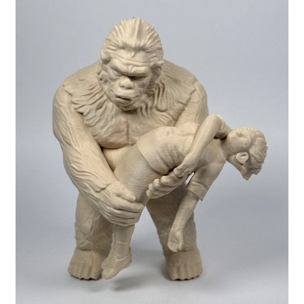 Hammer Films Abominable Snowman 5” Paintable Toy With Victim